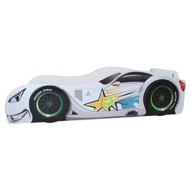 Pat copii Speed Stars cu roti 3D atasate, 2-8 ani - reducere 20%